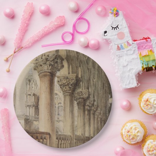 Der Dogenpalast (von John Ruskin) Pappteller (Party)