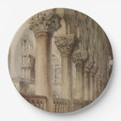 Der Dogenpalast (von John Ruskin) Pappteller (Vorderseite)