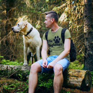 Der Dogfather Hund Haustier Pfotenabdruck T-Shirt