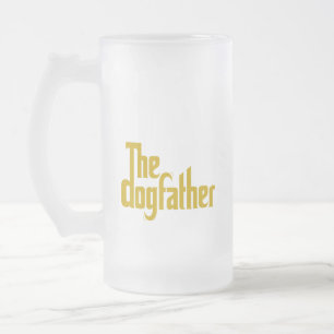 Der Dogfather - Hunde-Vater Vatertagsgeschenk  Mattglas Bierglas