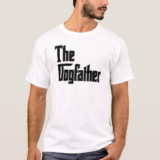 Der Dogfather Schwarz auf Weiß T-Shirt