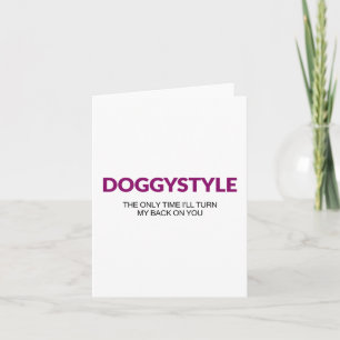 Der Doggystyle schaltet sich nur dann wieder ein ( Karte