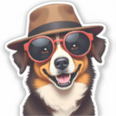 Der Dogvater Aufkleber (Vorderseite)