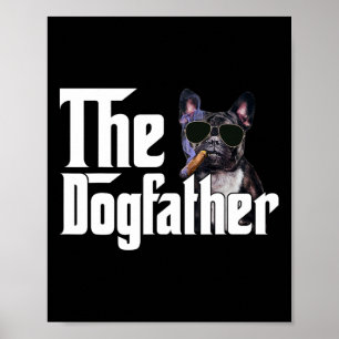 Der Dogvater, der Besitzer des Bulldoggen Dogs Lov Poster