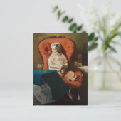 Der Dogvater Don Smug Mops, auch Mops Daddy Postkarte (Stehend Vorderseite)