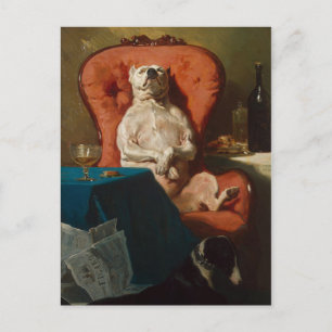 Der Dogvater Don Smug Mops, auch Mops Daddy Postkarte