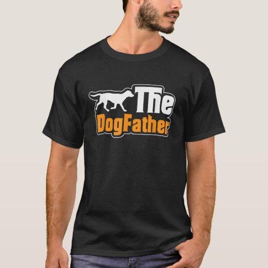Der Dogvater Funny Dog Lover T-Shirt (Vorderseite)