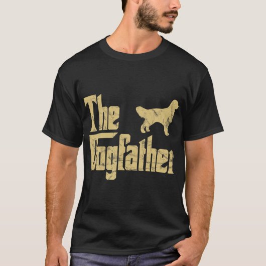 Der Dogvater Golden Retriever Funny Downer Gif T-Shirt (Vorderseite)