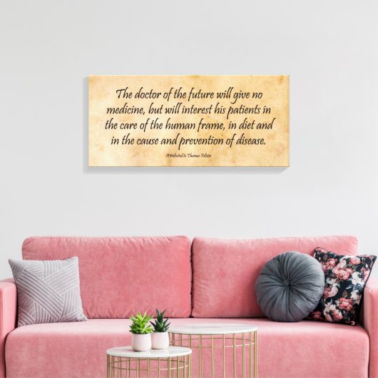 Der Doktor der Zukunft Leinwanddruck (Insitu (Wohnzimmer))