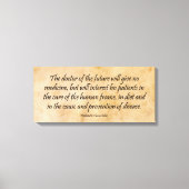 Der Doktor der Zukunft Leinwanddruck (Vorderseite)