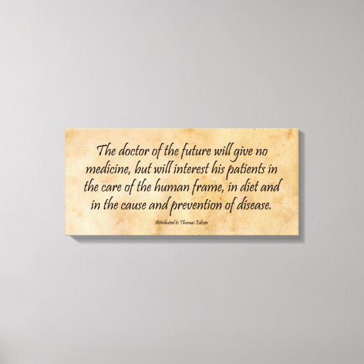 Der Doktor der Zukunft Leinwanddruck (Vorderseite)