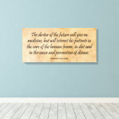 Der Doktor der Zukunft Leinwanddruck (Insitu (Holzboden))