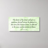 Der Doktor der Zukunft umhüllte Leinwand drucken (Vorderseite)