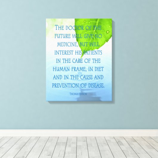 Der Doktor des zukünftigen Leaf-Wasserfalls Leinwanddruck (Insitu (Holzboden))