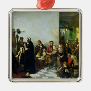 Der Doktor für die Armen Silbernes Ornament