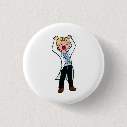 Der Doktor ist herein Button (Vorderseite)