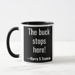 Der Dollar stoppt hier! Harry S Truman Tasse<br><div class="desc">Der Dollar stoppt hier!</div>