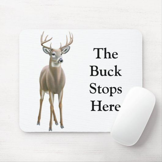 Der Dollar stoppt hier Mousepad (Mit Mouse)