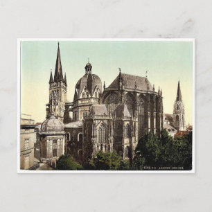 Der Dom, Aachen, der Rhein, Deutschland seltene Ph Postkarte