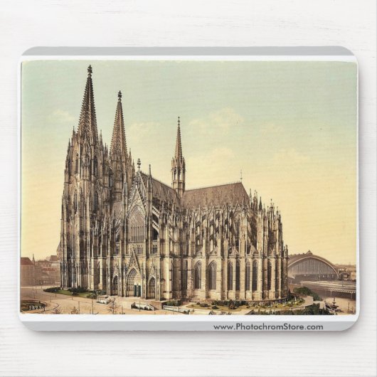 Der Dom, Seite, Köln, der Rhein, Deutschland r Mousepad (Vorne)