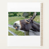 Der Donkey in einer Weide, individuell anpassbar Planer (Rückseite)