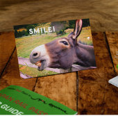 Der Donkey in einer Weide, individuell anpassbar Postkarte