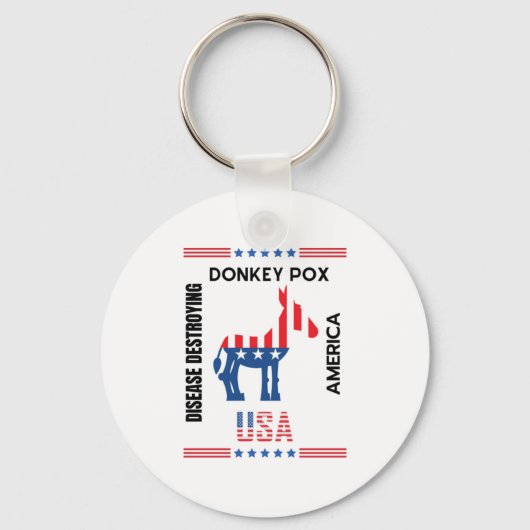 Der Donkey pox die Krankheit, die Amerika lieblich Schlüsselanhänger (Vorderseite)