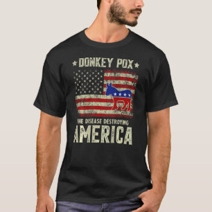 Der Donkey pox die Krankheit, die die amerikanisch T-Shirt
