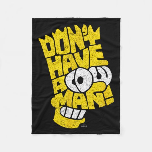 Der Don't Have A Cow Mann Fleecedecke (Vorderseite)