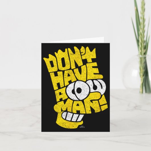 Der Don't Have A Cow Mann Karte (Vorderseite)