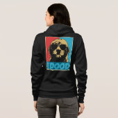 der Dood Aufdruck Hoodie (Schwarz voll)