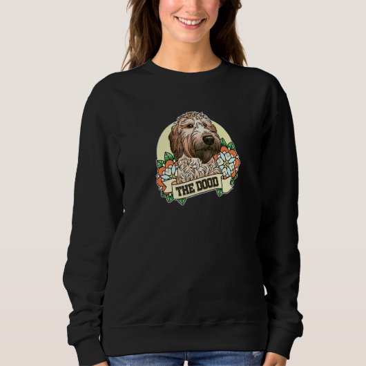 Der Dood Doodle-Typ Goldendoodle Labradoodle F Sweatshirt (Vorderseite)