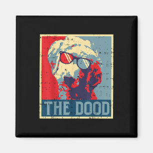 Der Dood Obama hofft, der lustige Hund Goldendoodl Magnet