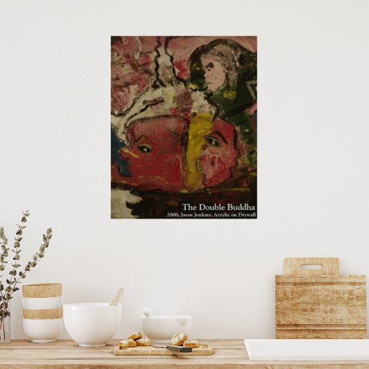 Der doppelte Buddha Poster (Küche)