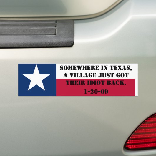 Der Dorf-Idiot geht Zuhause Autoaufkleber (Auf Auto)