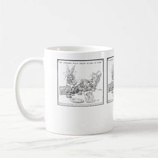 Der Dormouse fällt schlafende Tasse (Links)