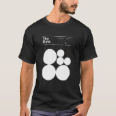 Der Dots-Minimalismus dotiert typografisches Desig T-Shirt (Vorderseite)