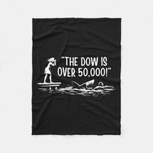 Der Dow ist über 50.000! Meme-Hai Fleecedecke