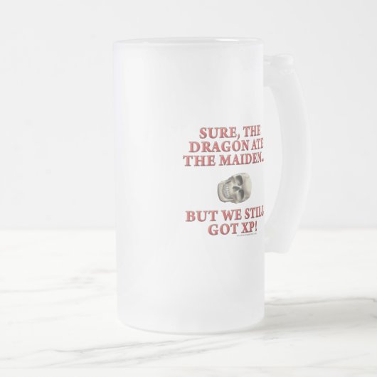 Der Drache aß das Mädchen Mattglas Bierglas (VorderseiteRechts)