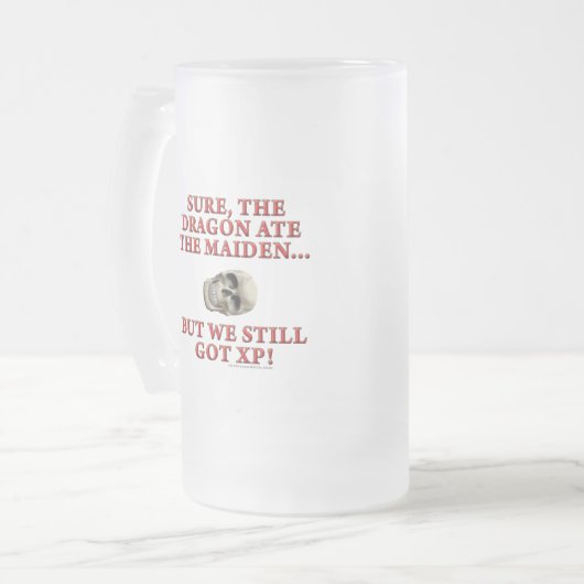 Der Drache aß das Mädchen Mattglas Bierglas (Vorderseite Links)