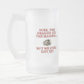 Der Drache aß das Mädchen Mattglas Bierglas (Links)