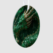 Der Drache auf meinem Weihnachtsbaum Ornament (Vorderseite)