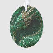 Der Drache auf meinem Weihnachtsbaum Ornament (Vorderseite)