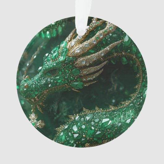 Der Drache auf meinem Weihnachtsbaum Ornament (Vorderseite)