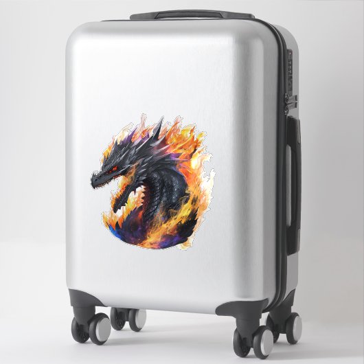Der Drache Aufkleber (Koffer)