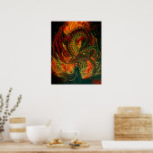 Der Drache bejubeln Poster (Küche)