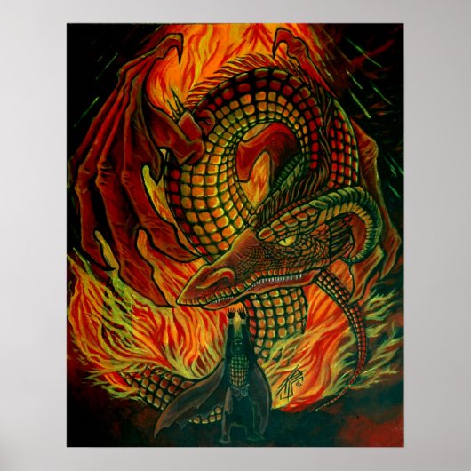 Der Drache bejubeln Poster (Vorne)