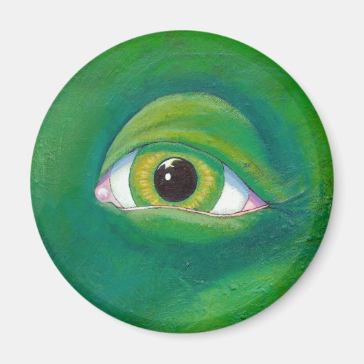 Der Drache des grünen Auges Magnet (Vorne)