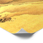 Der Drache des Rauchens, der aus dem Fuji entkommt Poster (Ecke)