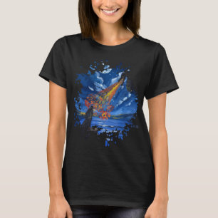 Der Drache- Handgefertigtes Kunstwerk T-Shirt